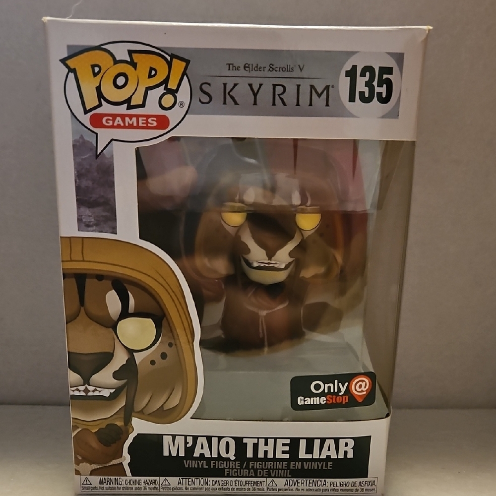 Funko Skyrim M'aiq the Liar Figure, See Pics, Slight Shelf Wear